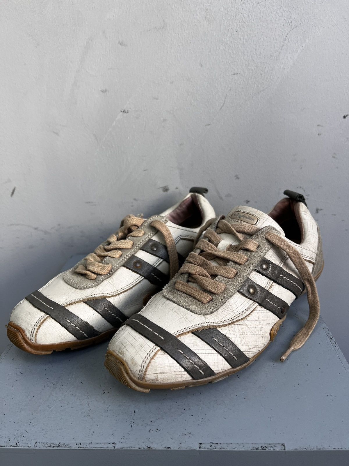 Diesel style leather low boots y2k avant garde hedi slimane