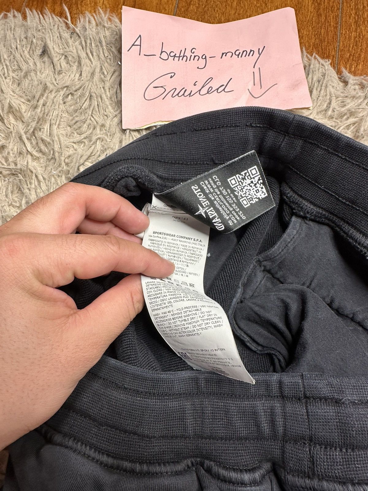 Stone Island Stone Island Sweatpants (Black/Large) Size US 34 / EU 50 - 7 Thumbnail