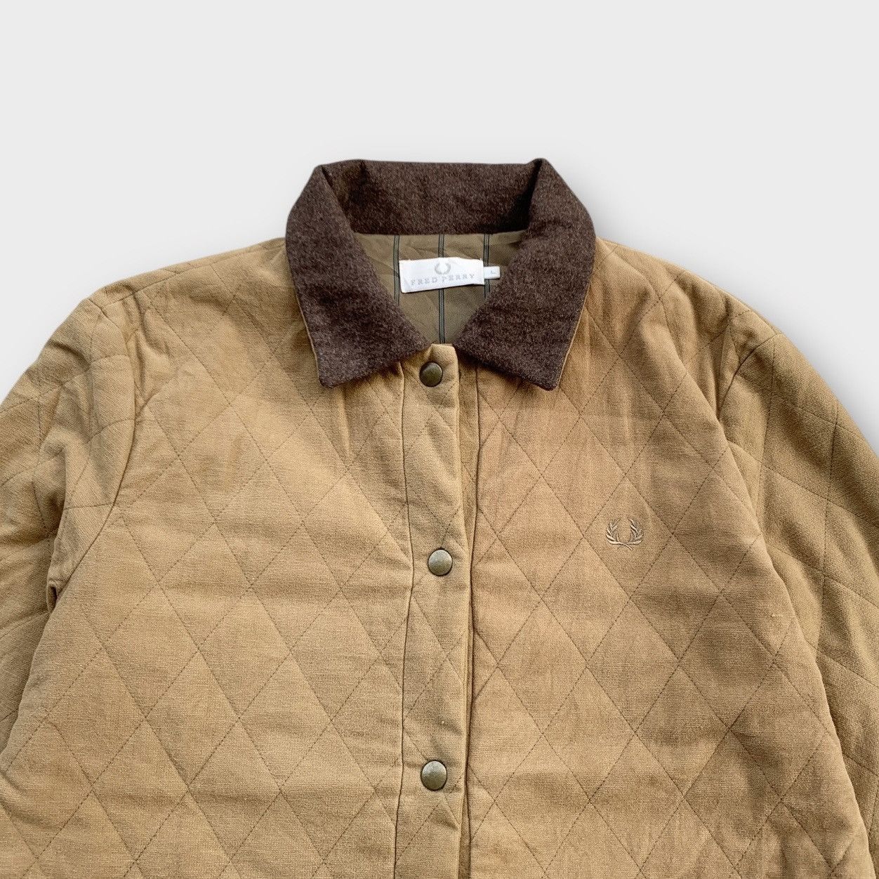 Fred Perry Fred Perry Quilted Button Jacket Size L / US 10 / IT 46 - 4 Thumbnail