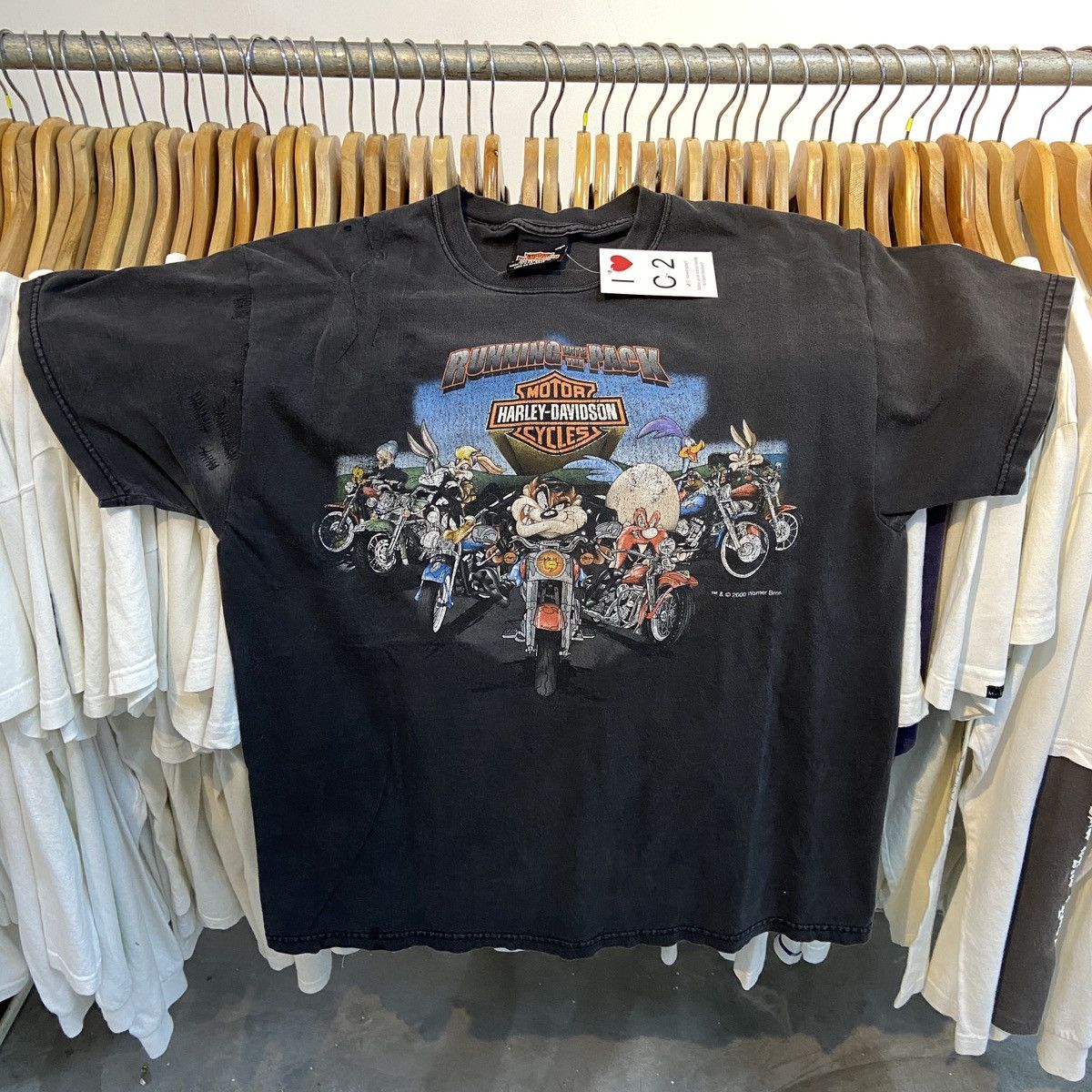 Harley Davidson × Vintage Vintage Harley Davidson Looney Tunes Size US L / EU 52-54 / 3 - 2 Thumbnail