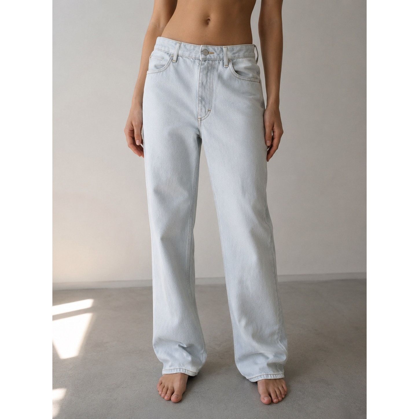 Eckhaus Latta Eckhaus Latta Deadstock Denim Jeans Ice Blue Size 27" / US 4 / IT 40 - 1 Thumbnail