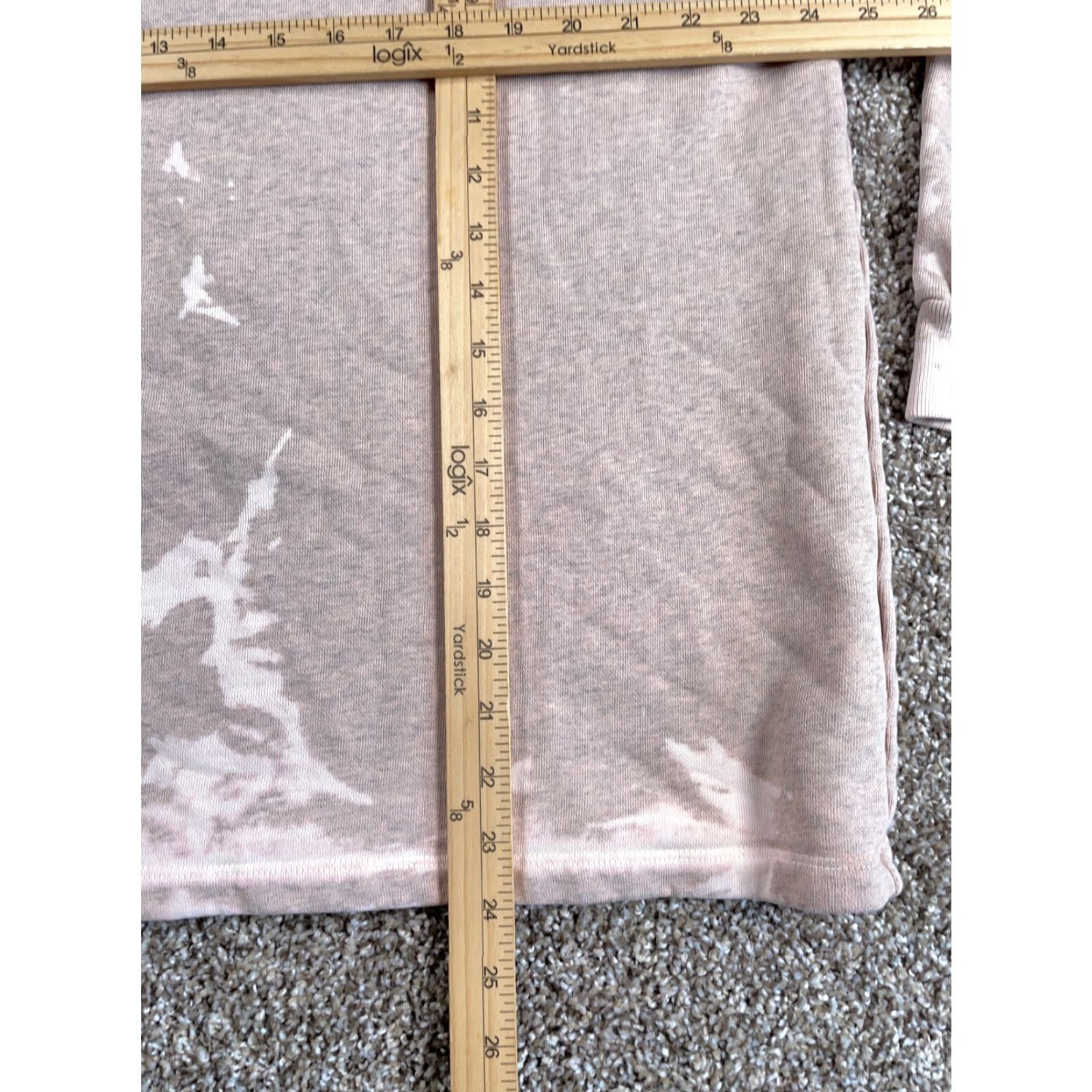 Allsaints AllSaints Sweatshirt Women Medium Dusty Pink Tie Dye Jessi Boxy Fit Graphic Print Size M / US 6-8 / IT 42-44 - 7 Thumbnail
