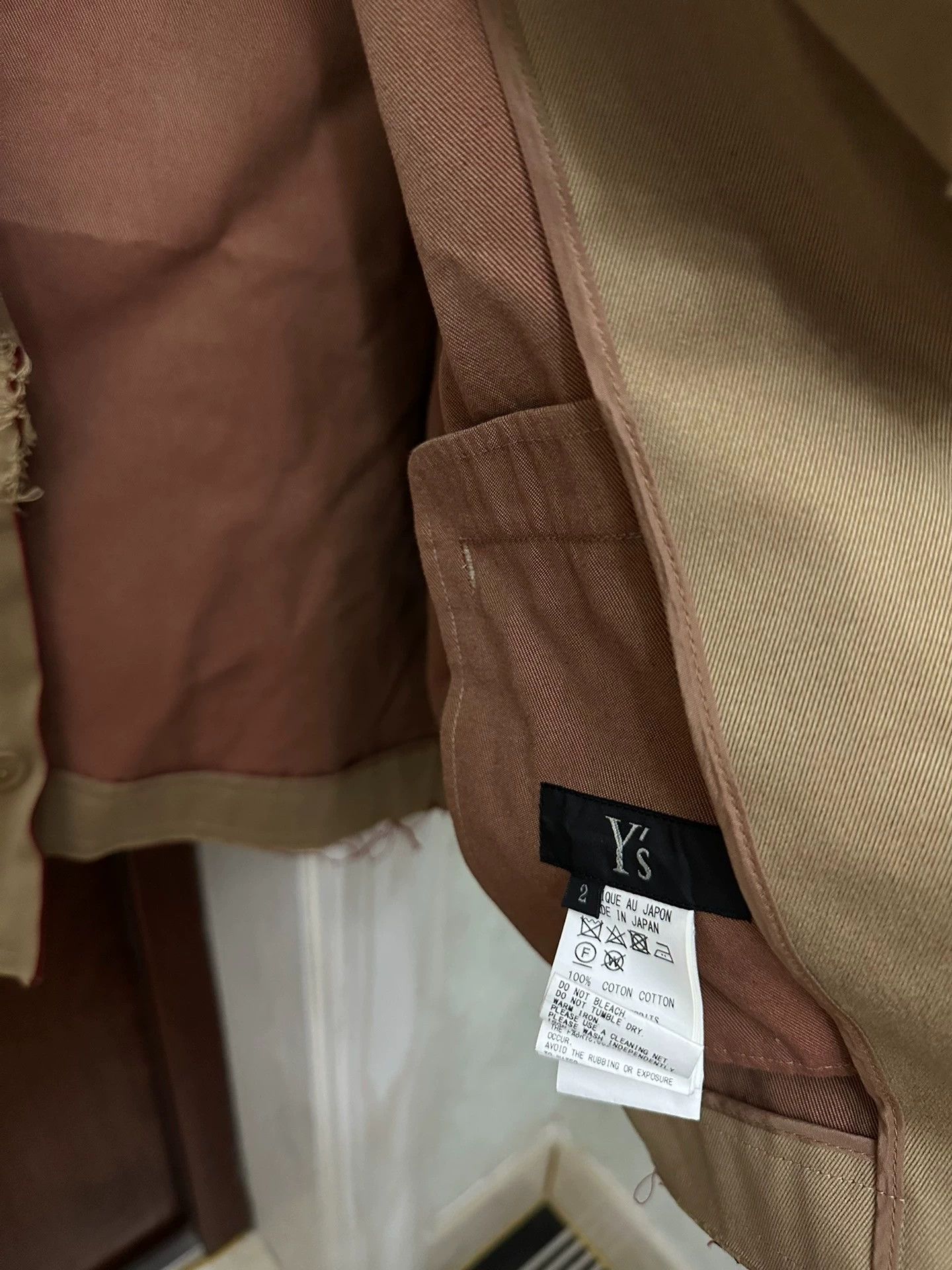 Y's Y's Yohji Yamamoto short oversized 5/6 sleeve trench coat Size XS / US 0-2 / IT 36-38 - 3 Thumbnail