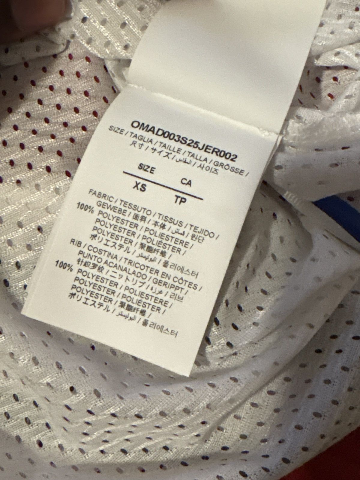 Off-White Off-White- Mesh Football Jersey Size US XS / EU 42 / 0 - 9 Thumbnail