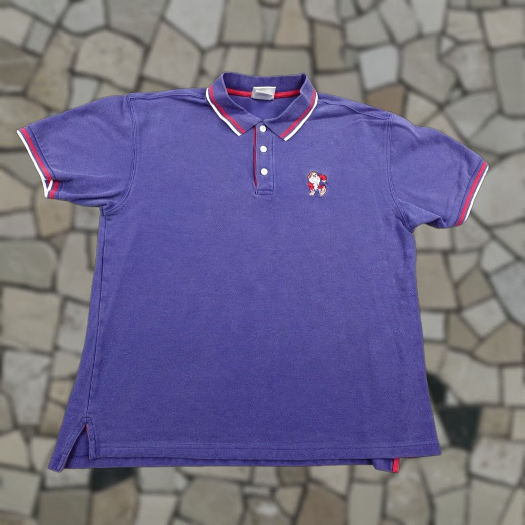 Disney VINTAGE Disney Grumpy Polo Shirt Mens Large Blue Snow White Seven Dwarves 90s Size US L / EU 52-54 / 3 - 1 Thumbnail