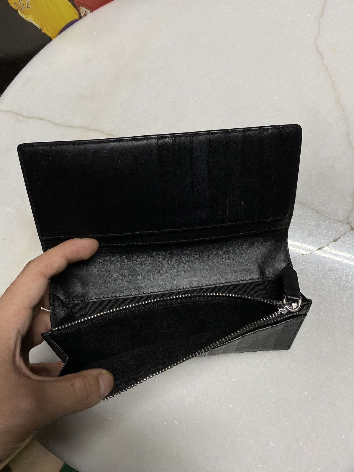 Burberry Burberry Check Long Wallet Navy Women’s Card Holder Size ONE SIZE - 6 Thumbnail
