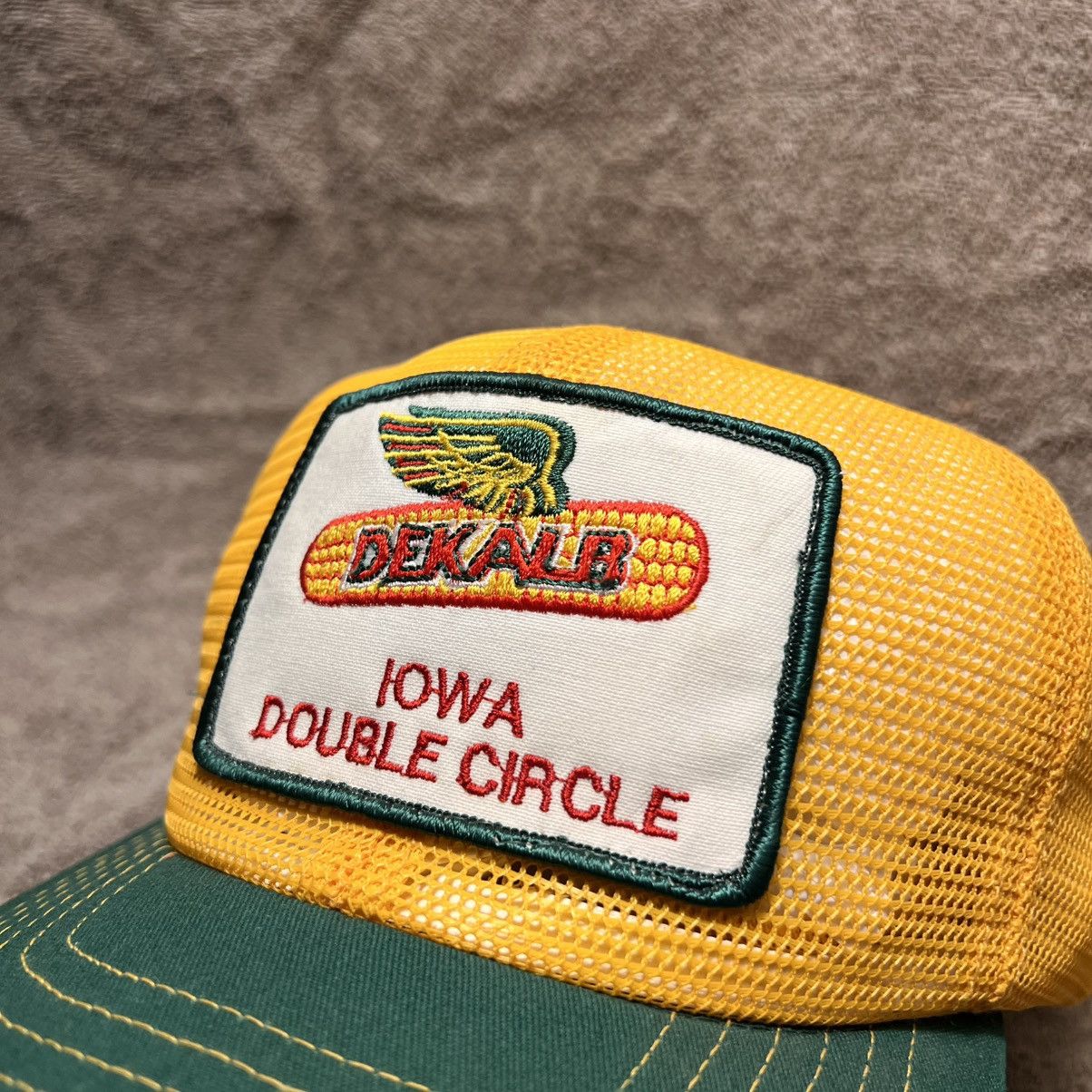 Vintage Vintage Dekalb Corn Full Mesh Trucker Hat Snapback 70s USA Size ONE SIZE - 3 Thumbnail