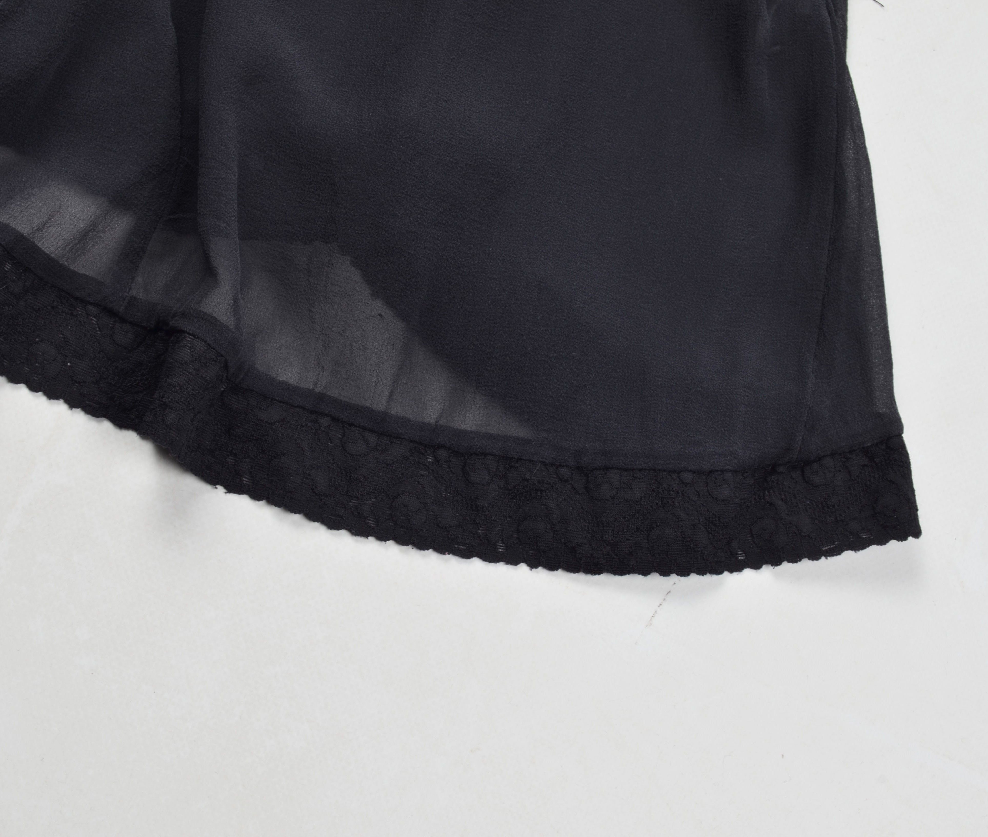 Karl Lagerfeld Karl Lagerfeld for H&M Silk Sheer Cami Coquette Dress Size XL / US 12-14 / IT 48-50 - 7 Thumbnail