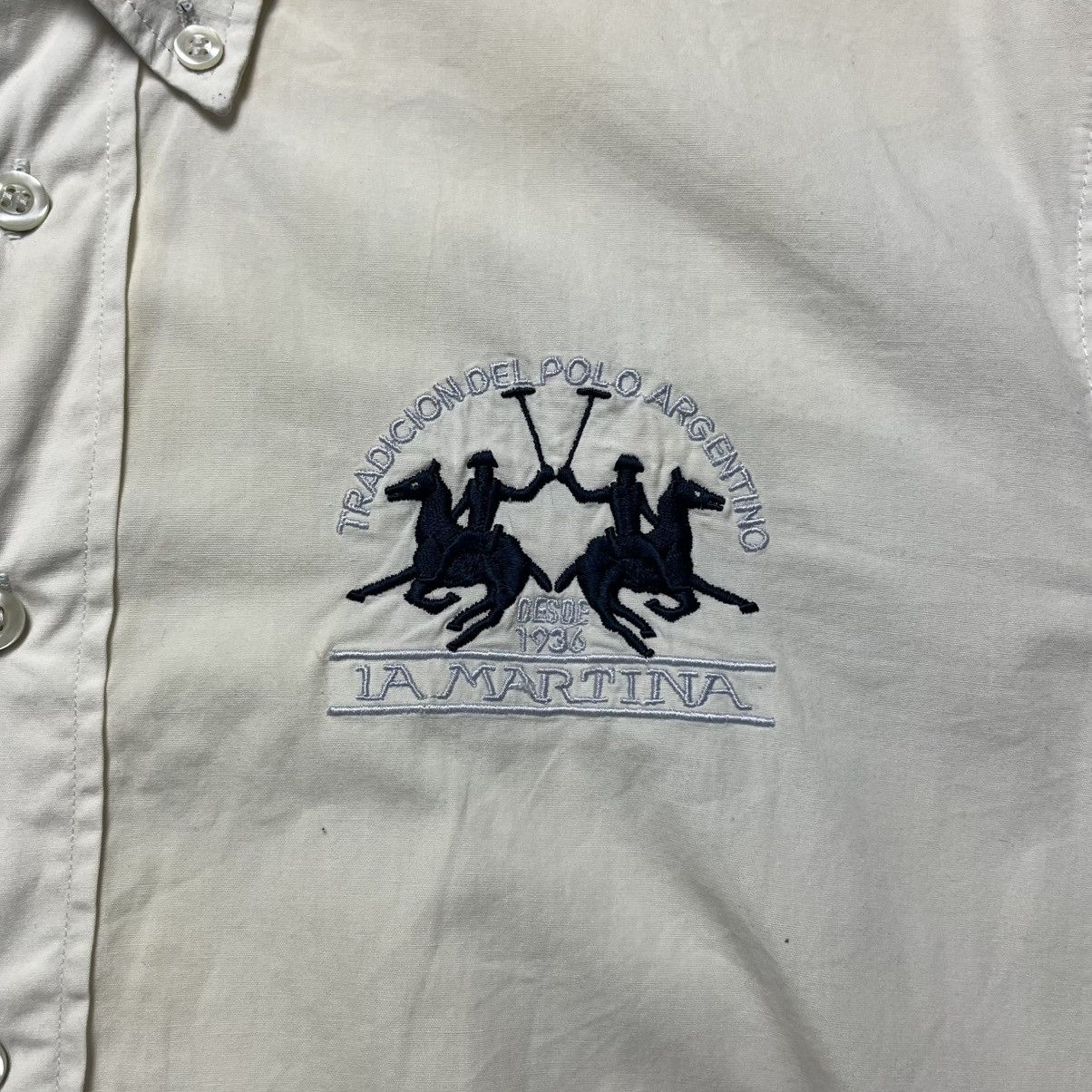 La Martina Vintage La Martina Buenos Aires #1 Shirt Button Down Size US L / EU 52-54 / 3 - 3 Thumbnail