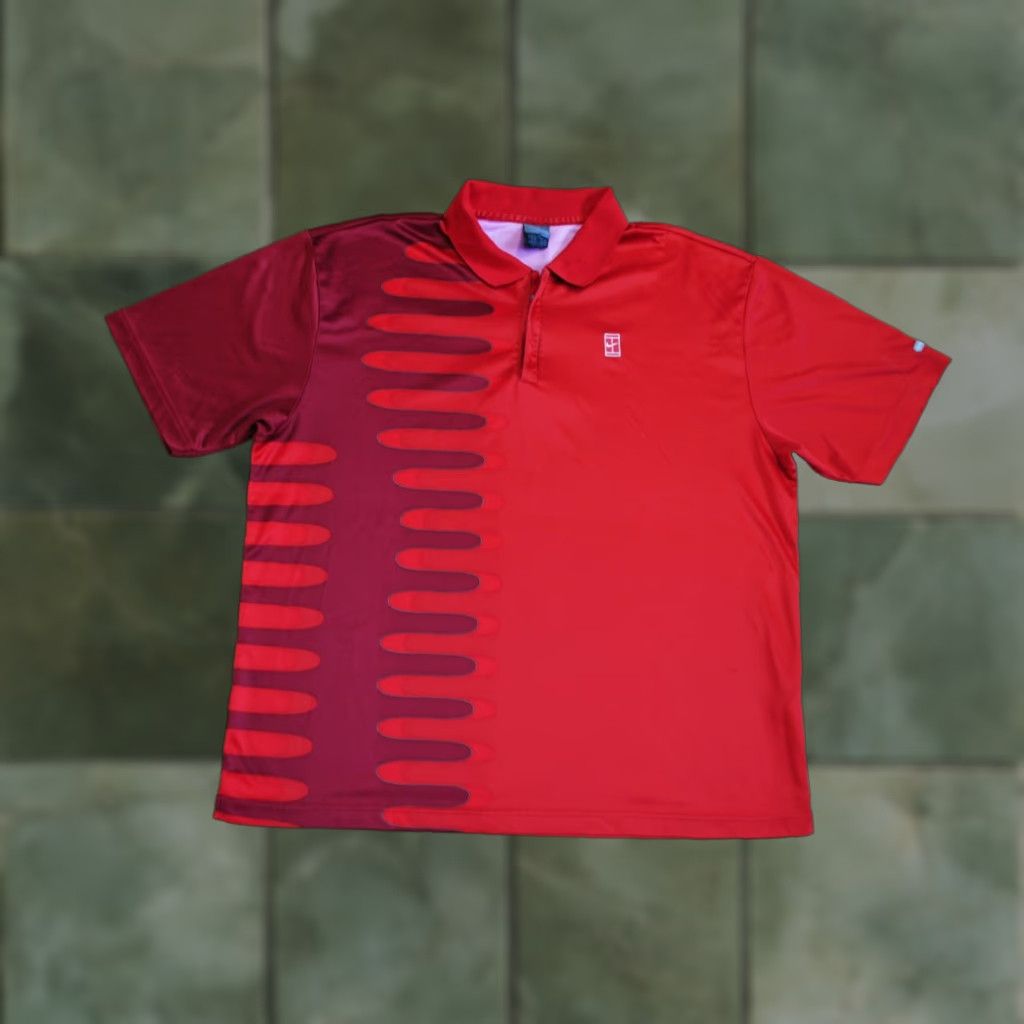Nike NIKE CHALLENGE COURT POLO SHIRT MEN XL RED VINTAGE 90s RETRO TENNIS Size US XL / EU 56 / 4 - 1 Thumbnail