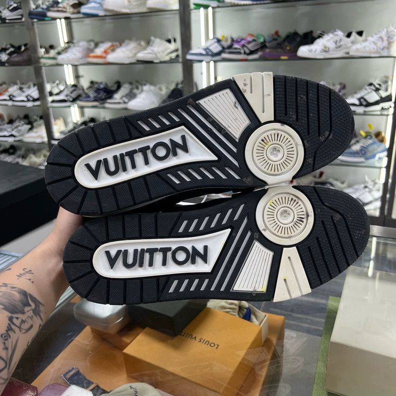 Louis Vuitton LV Trainer Black White Sneakers-2508 Size US 9 / EU 42 - 5 Thumbnail