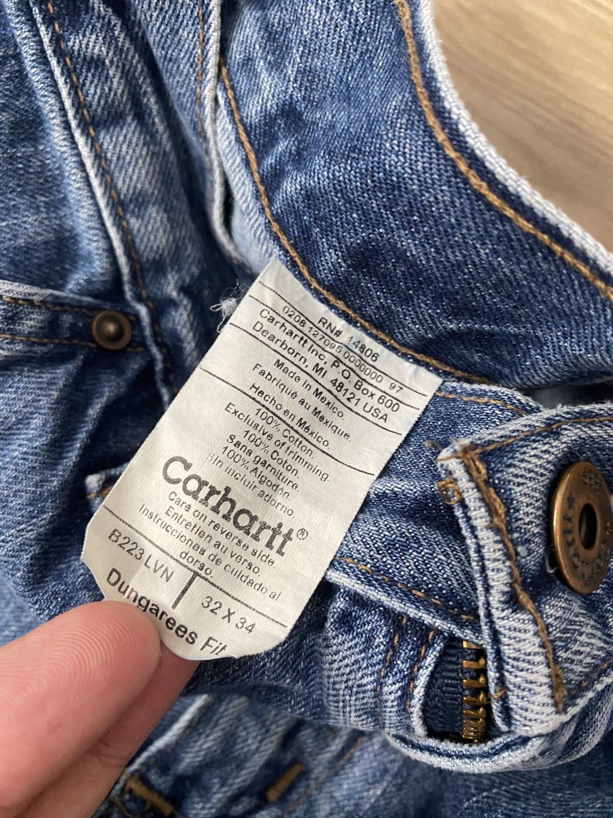 Carhartt Carhartt Carpenter type Workwear Denim Pants Size: W32 L34 Size US 32 / EU 48 - 5 Thumbnail