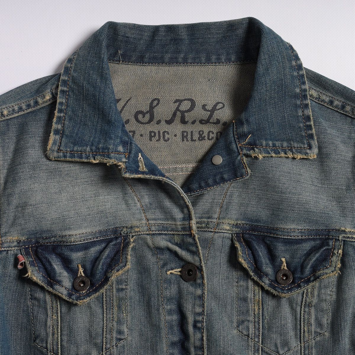 Ralph Lauren Polo Ralph Lauren Big USA Flag Denim Jacket Jeans Company Size M / US 6-8 / IT 42-44 - 4 Thumbnail