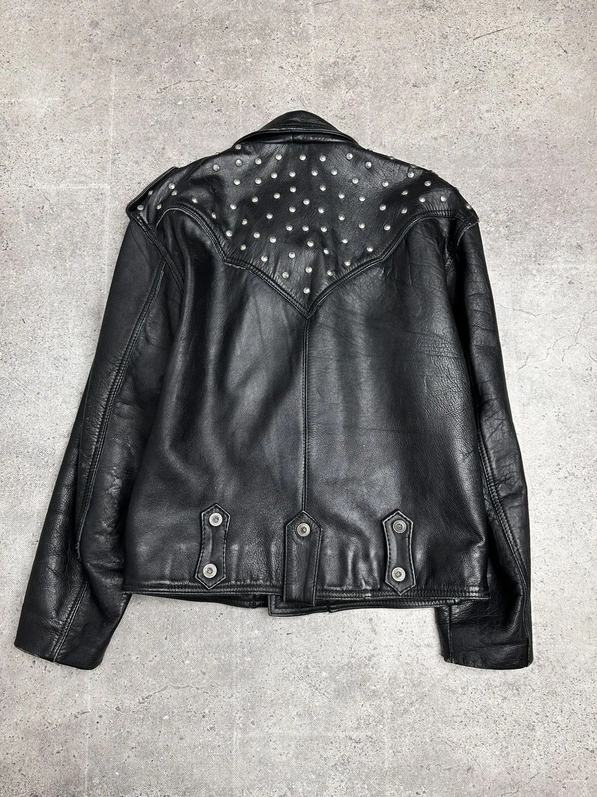 Ann Demeulemeester Vintage Leather Jacket Schott Racing Moto Y2K Avantgarde GOA Size US M / EU 48-50 / 2 - 7 Thumbnail