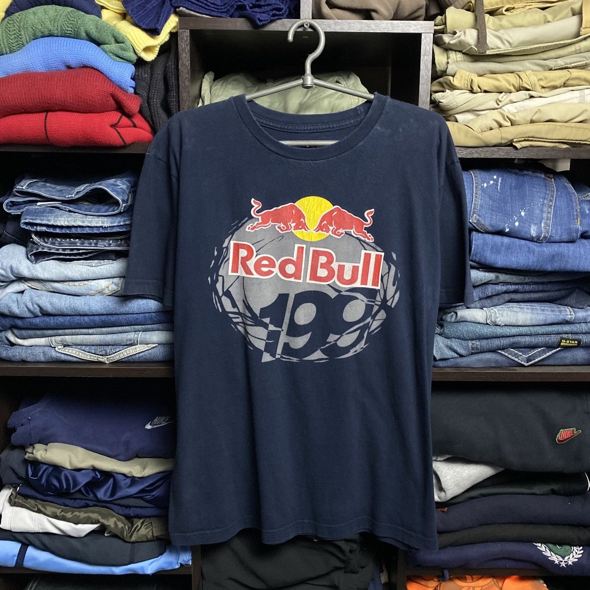 Red Bull Vintage Red Bull x Fox Racing Big logo 1991 Racing tee sizeL Size US L / EU 52-54 / 3 - 1 Thumbnail