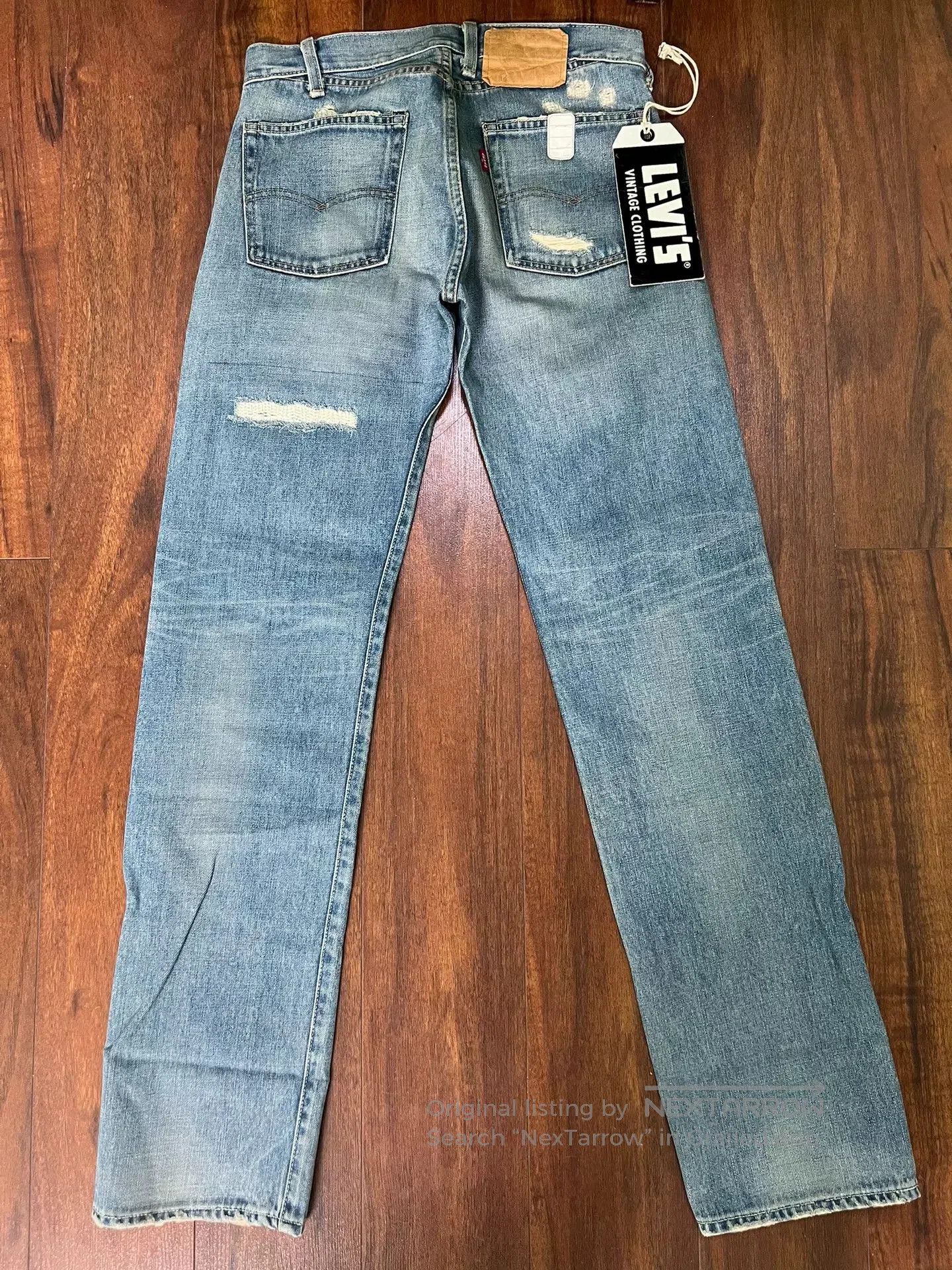Levi's Vintage Clothing LVC 66501 0032 2007 Distressed Denim. Size US 30 / EU 46 - 3 Thumbnail