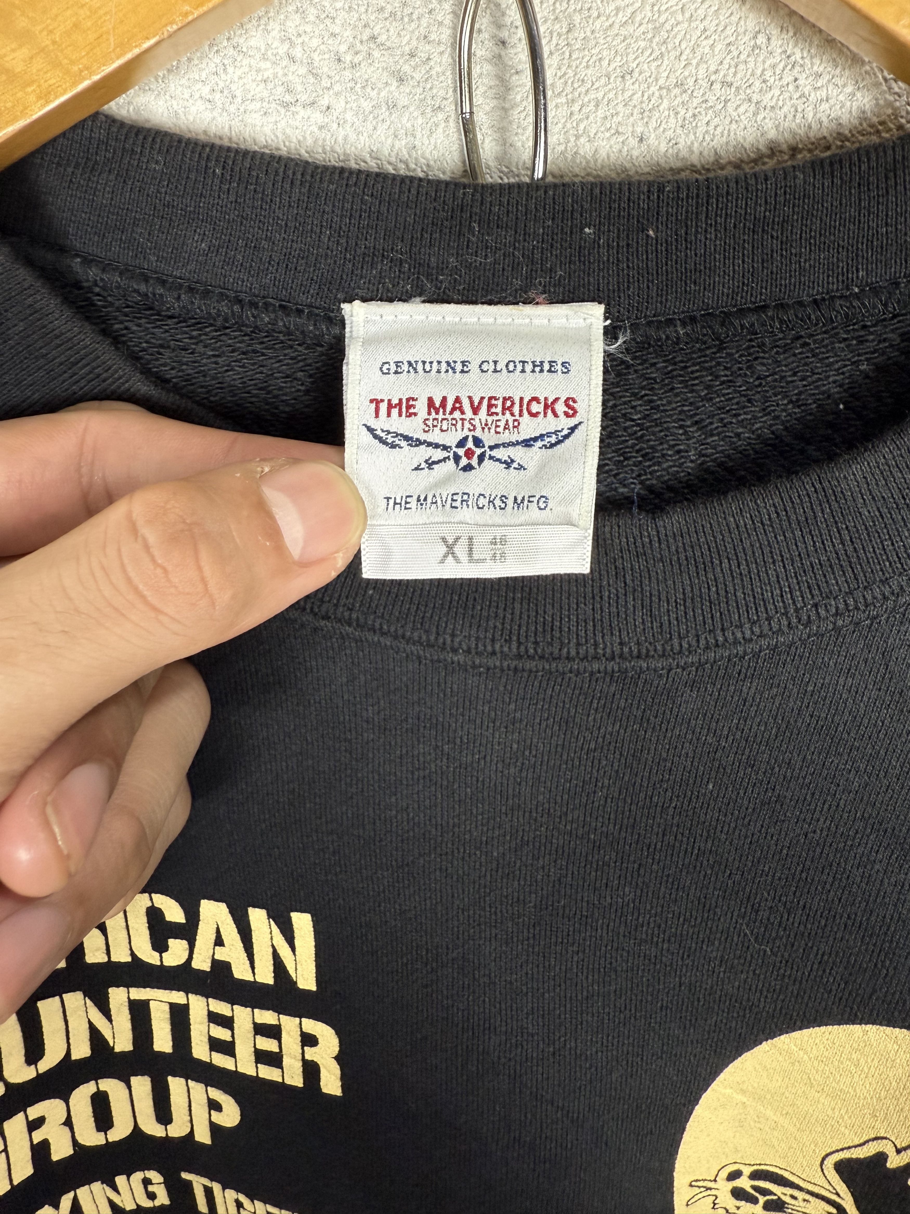 Japanese Brand The Mavericks AVG Flying Tigers Sweatshirt Crewneck Size US XL / EU 56 / 4 - 5 Thumbnail