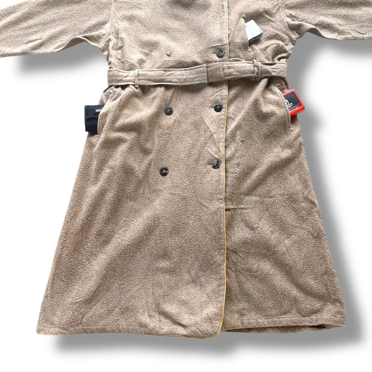 Yohji Yamamoto 💰BINDING OFFER 💰 VINTAGE YS YOHJI YAMAMOTO WOOL TRENCH COAT Size XL / US 12-14 / IT 48-50 - 5 Thumbnail