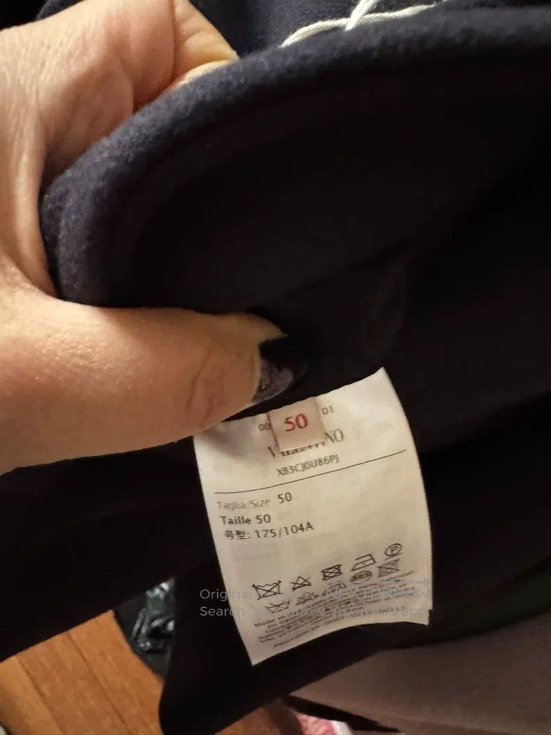 Valentino Valentino Little black chrysanthemum embroidered wool coat Size L / US 10 / IT 46 - 6 Thumbnail