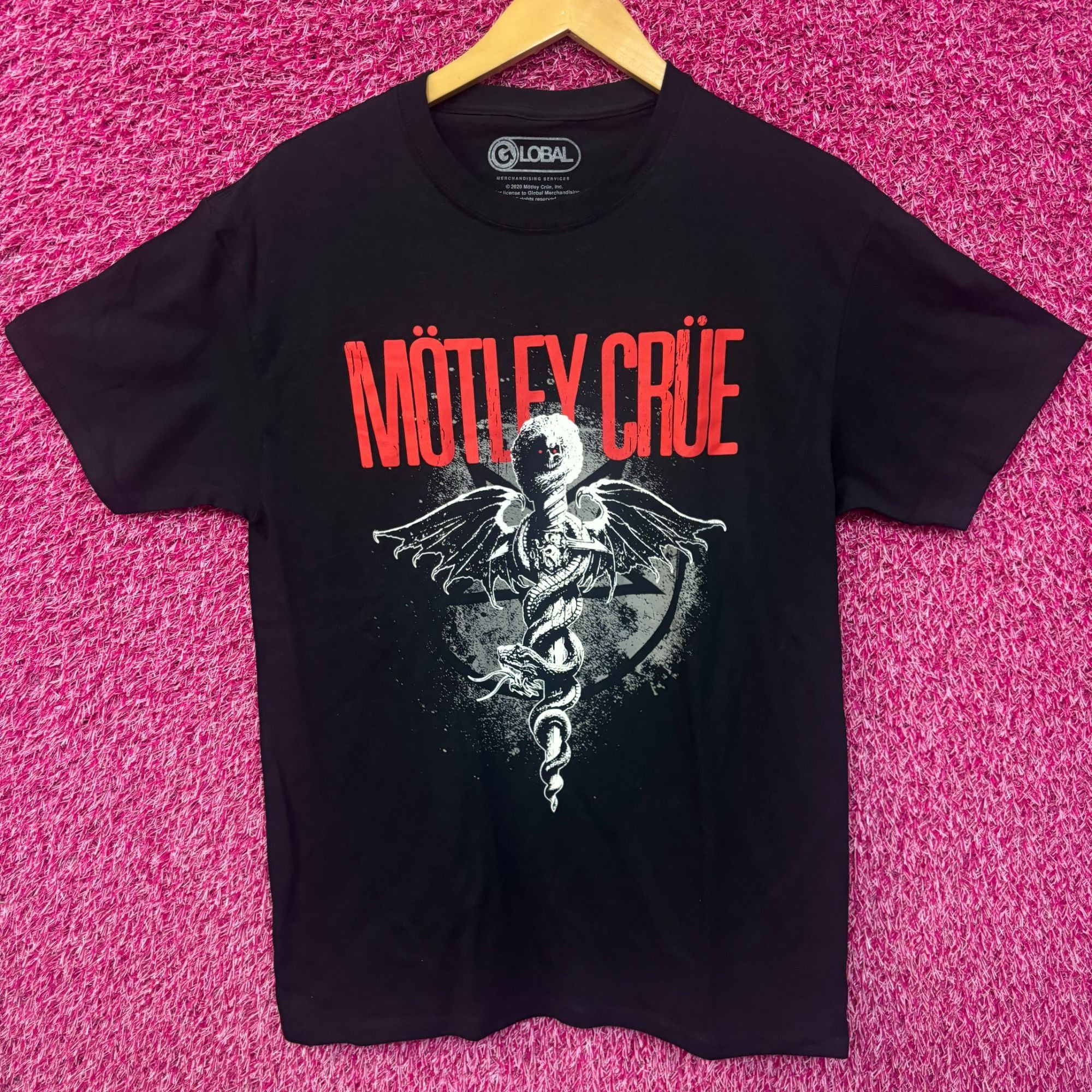 Band Tees Motley Crue Dr Feel Good Album Cover Art Heavy Metal Tee M Size US M / EU 48-50 / 2 - 1 Thumbnail