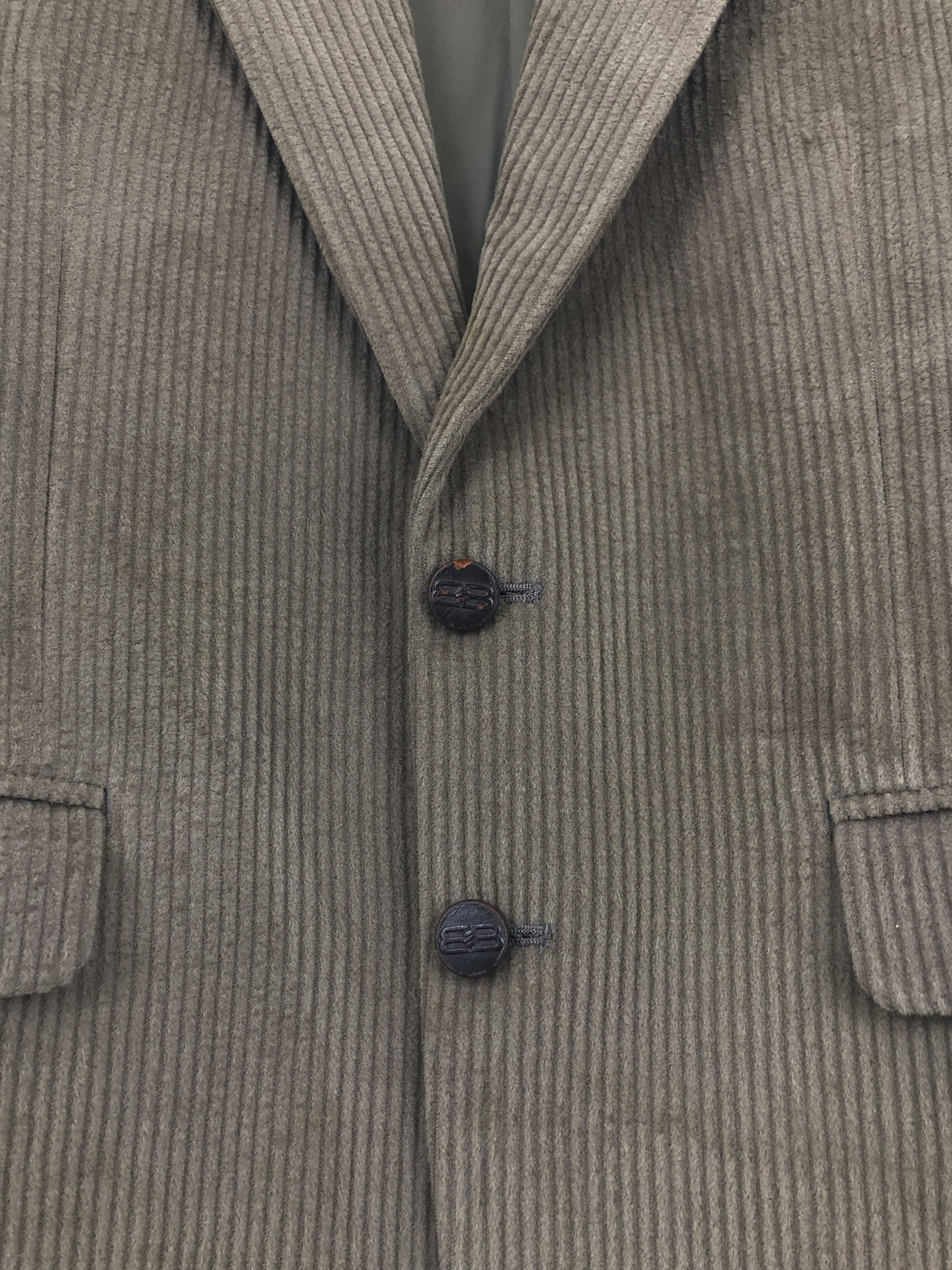 Balenciaga Balenciaga Paris Corduroy Blazer Luxury Brown Jacket JA0032 Size US L / EU 52-54 / 3 - 18 Thumbnail