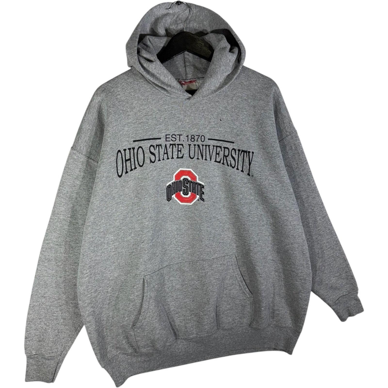 Vintage Vintage Ohio State University Embroidered Spellout Hoodie XL Size US XL / EU 56 / 4 - 4 Thumbnail