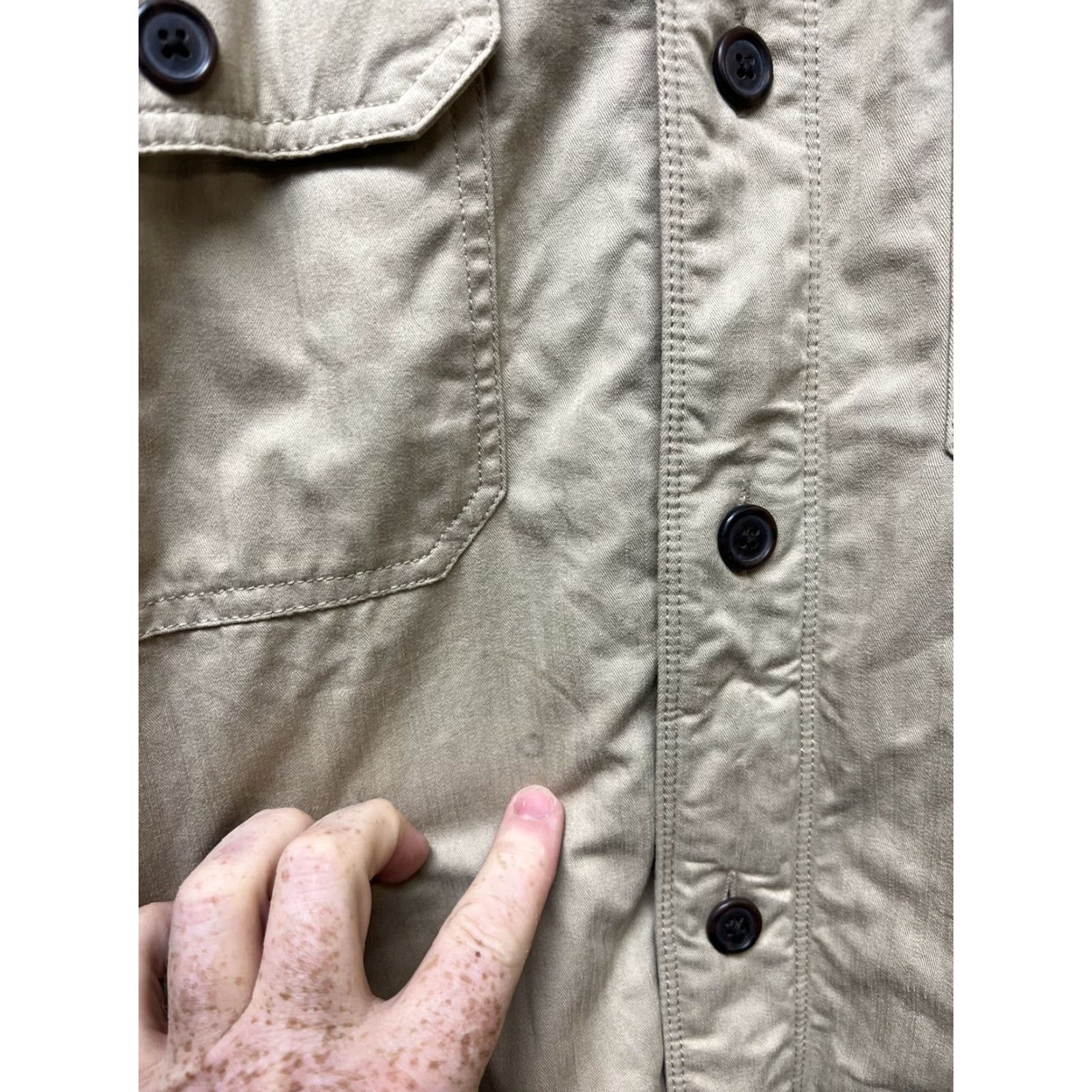 Chaps Chaps Shirt Jacket Men’s L Fleece Lined 4 Pockets Tan Khaki Work Shirt Jacket Mens Casual Outdoor Parka Style Shirt Jacket Size US L / EU 52-54 / 3 - 3 Thumbnail