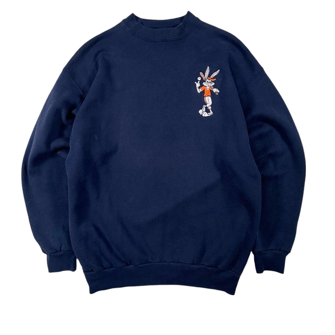 Vintage Vintage 90s Bugs Bunny Embroidered Patch Baseball Sweater Size US L / EU 52-54 / 3 - 1 Thumbnail