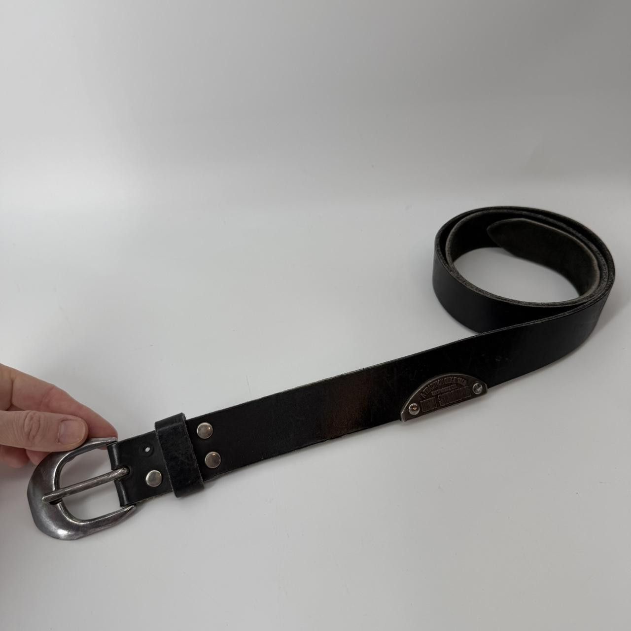 Levi's Levis Leather Belt Black Vintage Size ONE SIZE - 1 Thumbnail