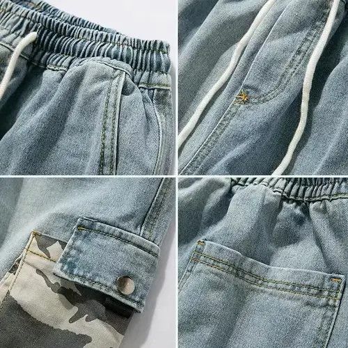 Japanese Brand 20SS Indigo Union Japan Denim Camo Worker Pants Size US 32 / EU 48 - 2 Thumbnail