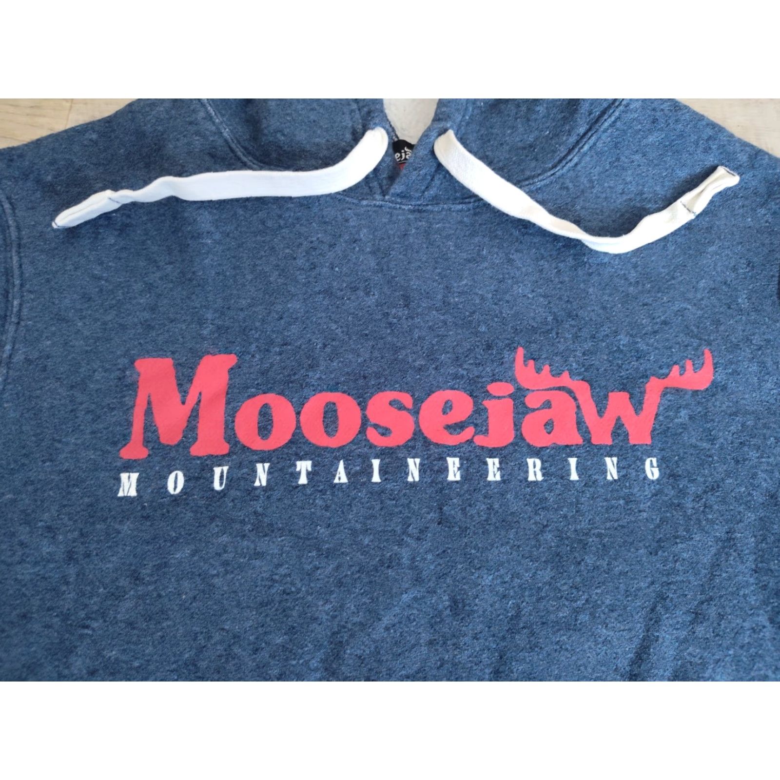 Vintage MOOSEJAW Mountaineering Hoodie Fleece Lined BLUE Women's Size Medium Blue Size M / US 6-8 / IT 42-44 - 2 Thumbnail