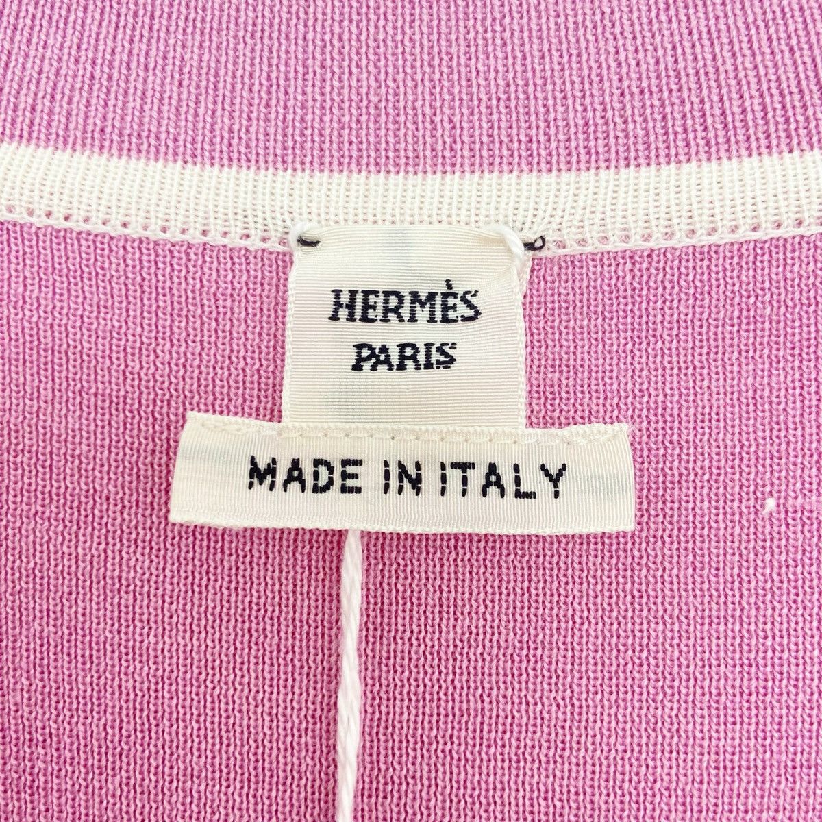Hermes Hermes SS23 Two-tone Cable Knit Long Sleeve Knit Top K26WX Size XXS / US 00 / IT 34 - 6 Thumbnail