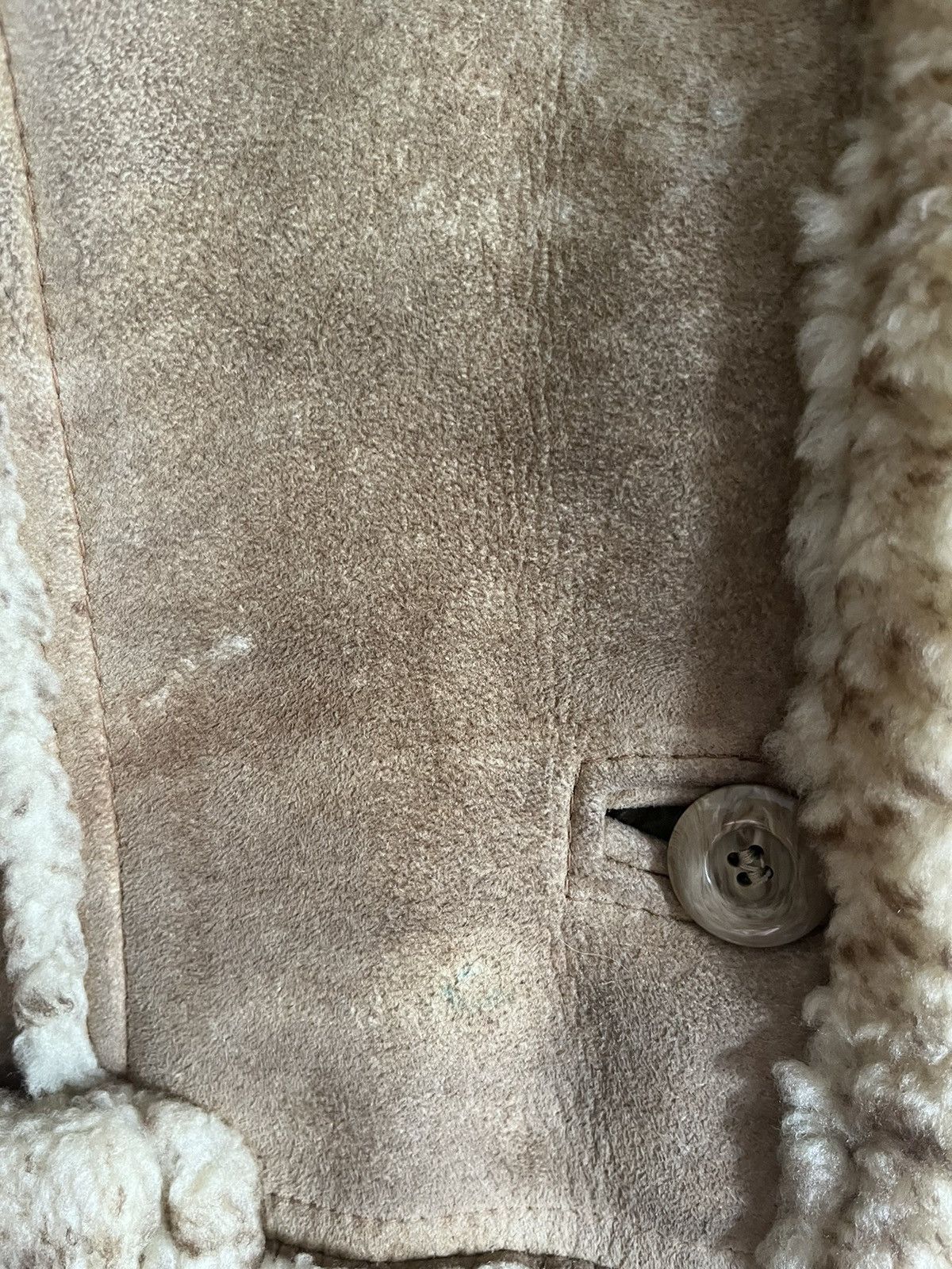 Genuine Leather Shearling Sheepskin Jacket For Woman’s Size L / US 10 / IT 46 - 9 Thumbnail