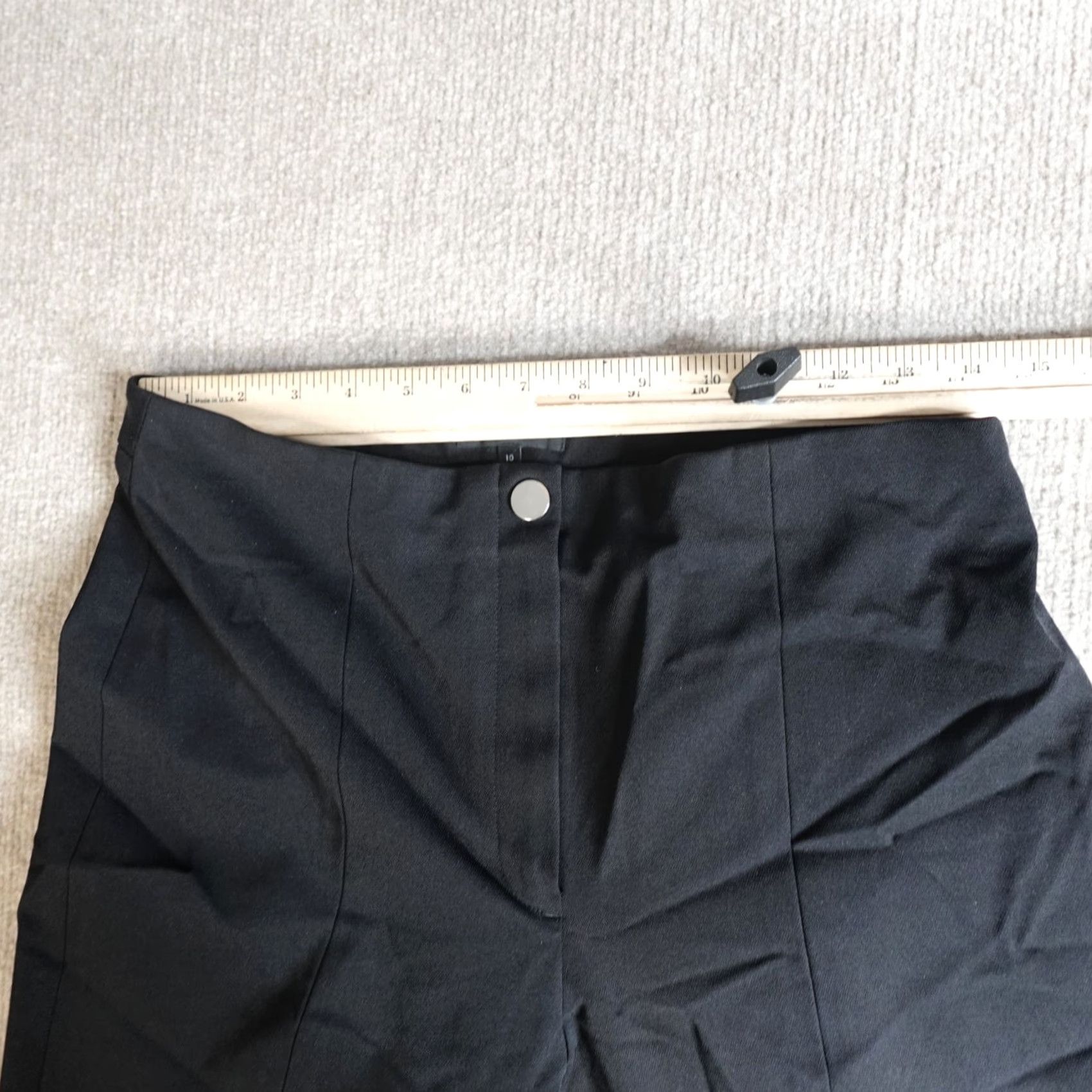 Theory Theory Pants 10 Black Ponte Trousers Flat Front Regular 27In inseam Mens Womens Girls? Size 32" / US 10 / IT 46 - 5 Thumbnail