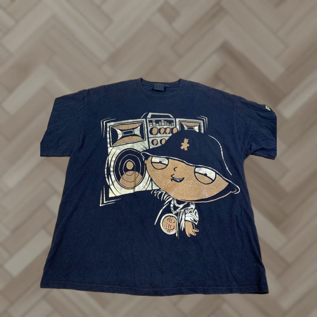 Changes VINTAGE Changes Stewie Family Guy Shirt Mens L Black Hip Hop Y2K Boom Box 11322 Size US L / EU 52-54 / 3 - 1 Thumbnail