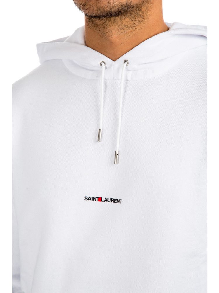 Saint Laurent Paris o1bcso1str1124 Rive Gauche Hoodie in White Size US XXL / EU 58 / 5 - 6 Thumbnail