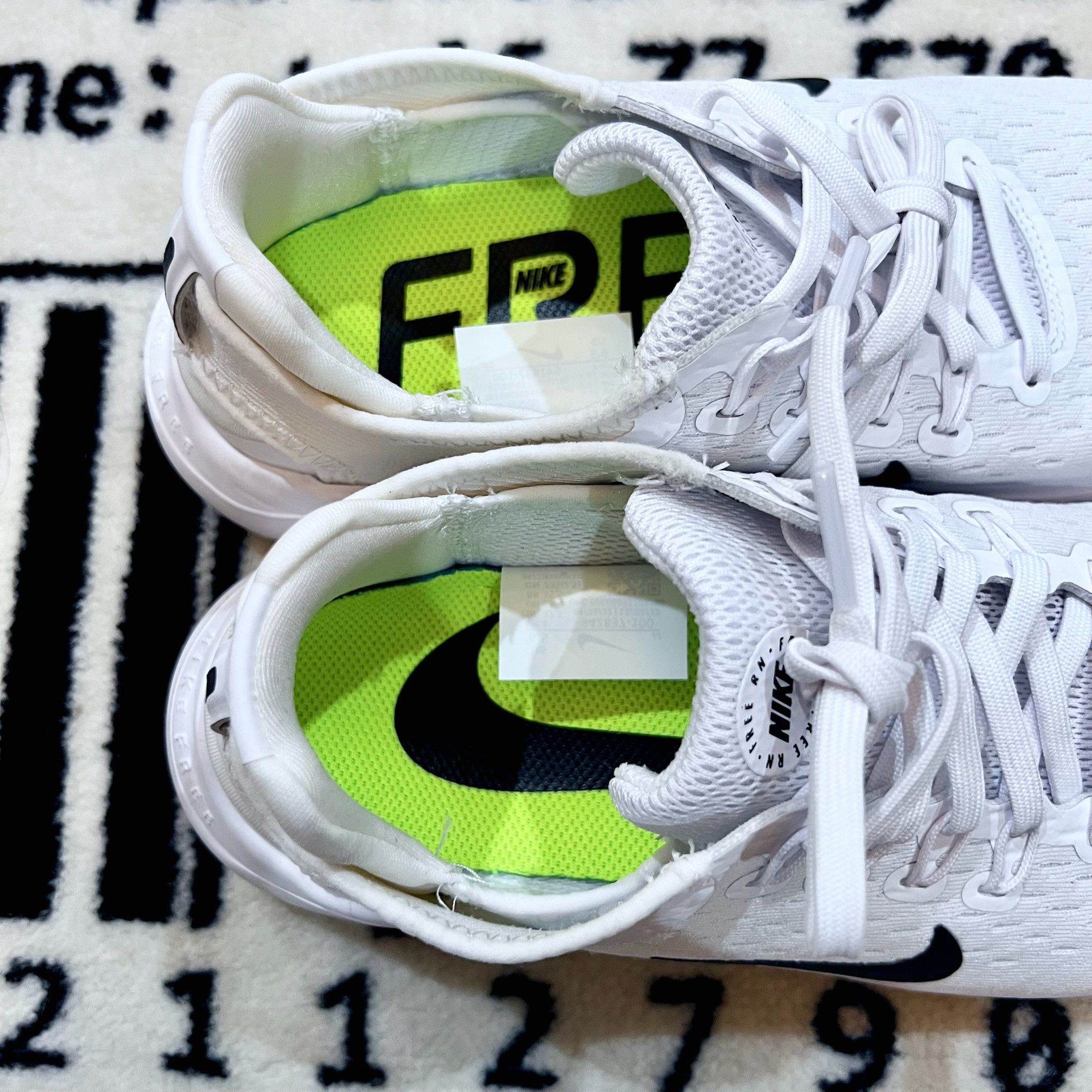 Nike Nike Free RN 2018 Women's Running Shoes White Size US 6.5 / IT 36.5 - 5 Thumbnail