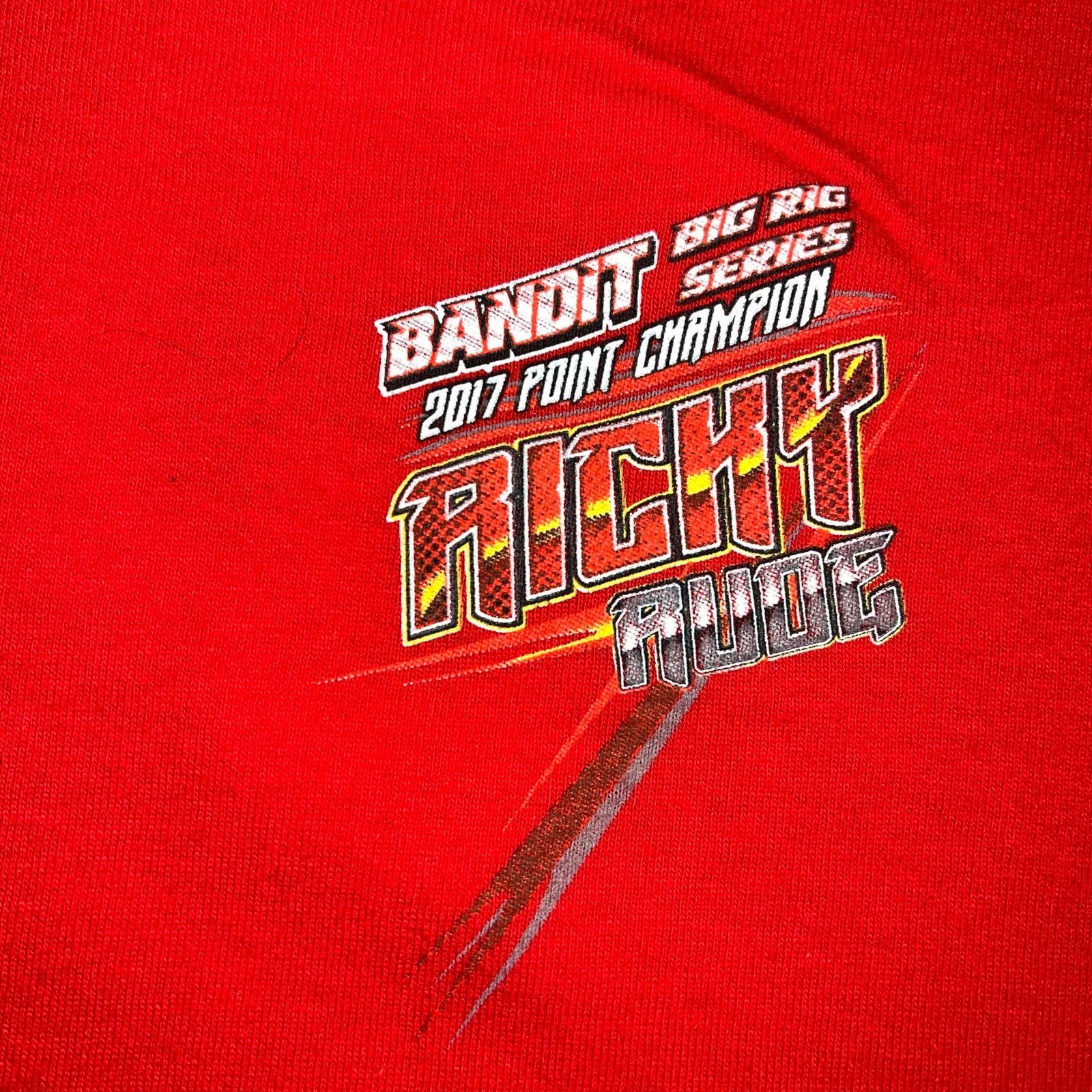 Gildan Ricky Rude Big Rig Racing TShirt Top 2017 Point Champion Red Size US L / EU 52-54 / 3 - 3 Thumbnail