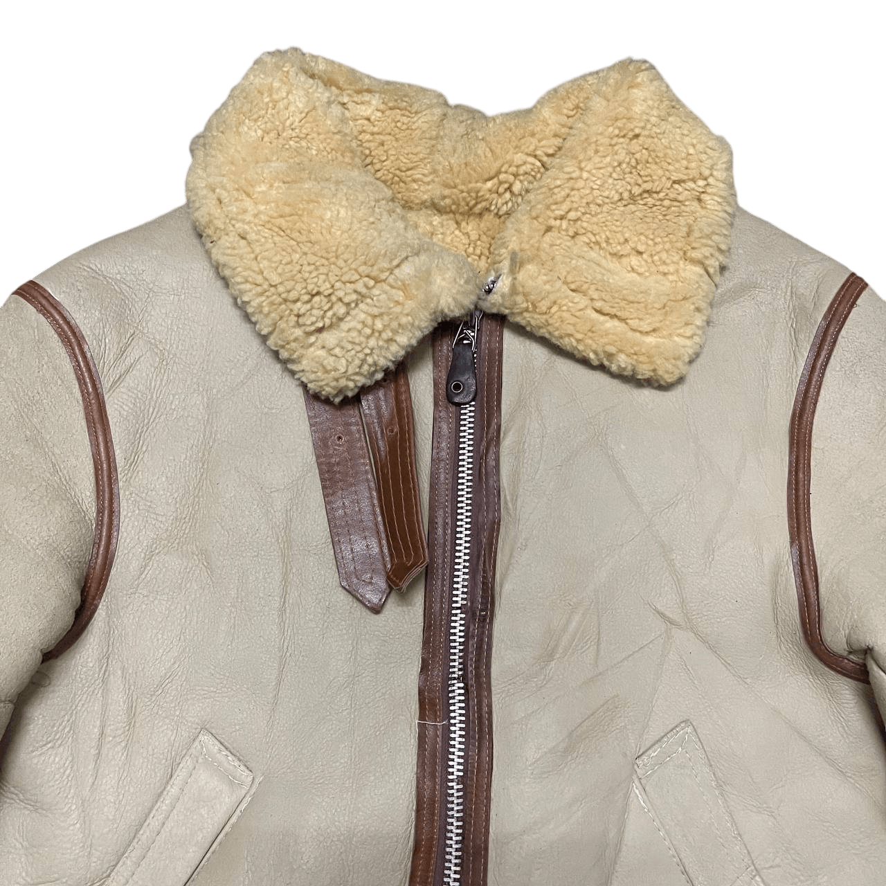 Avirex Vintage Avirex Sheepskin Coat Shearling Leather Jacket B3 Size US M / EU 48-50 / 2 - 2 Thumbnail