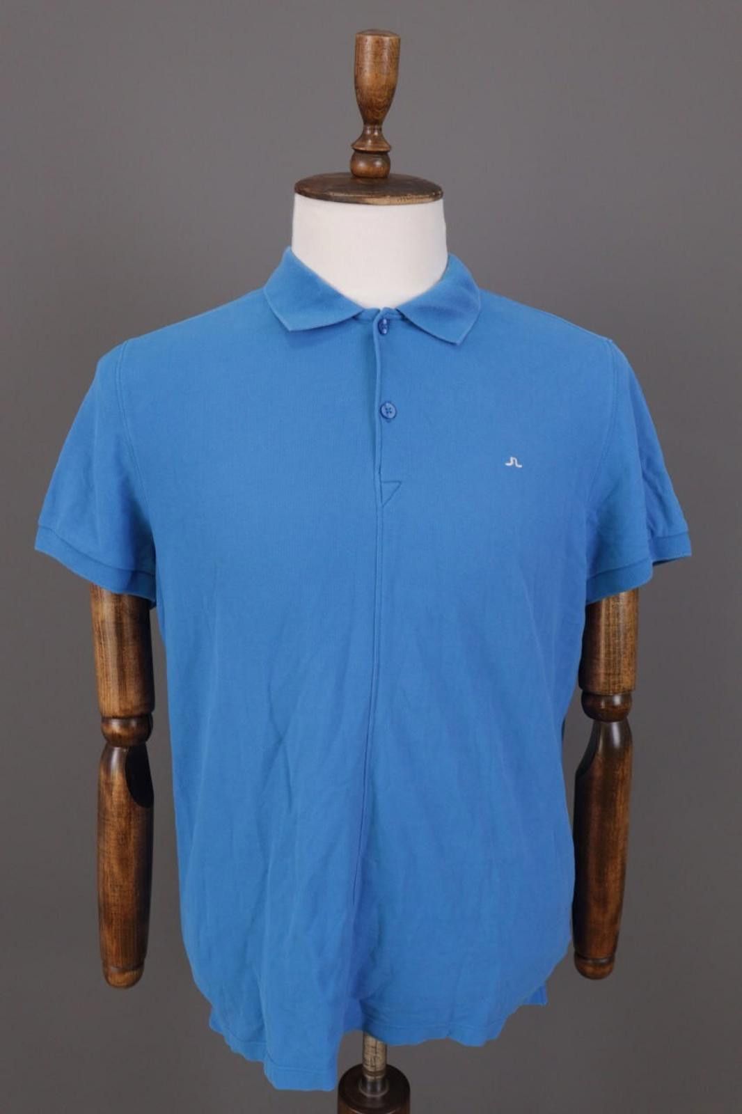 J.Lindeberg J.Lindeberg Slim Fit Blue Sport Golf Polo Shirt Size L Size US L / EU 52-54 / 3 - 1 Thumbnail