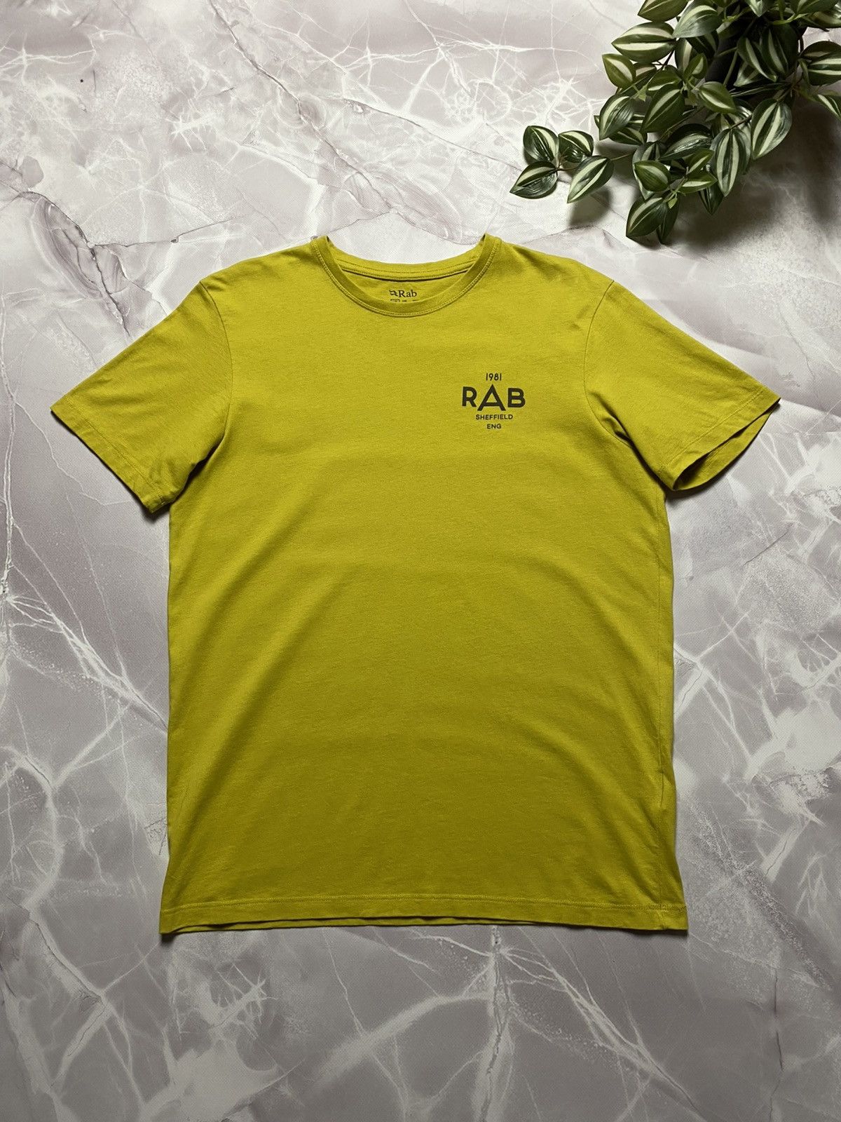 Rab Rab Stance Geo SS T-Shirt Organic Cotton Yellow Men’s Size M Size US M / EU 48-50 / 2 - 1 Thumbnail