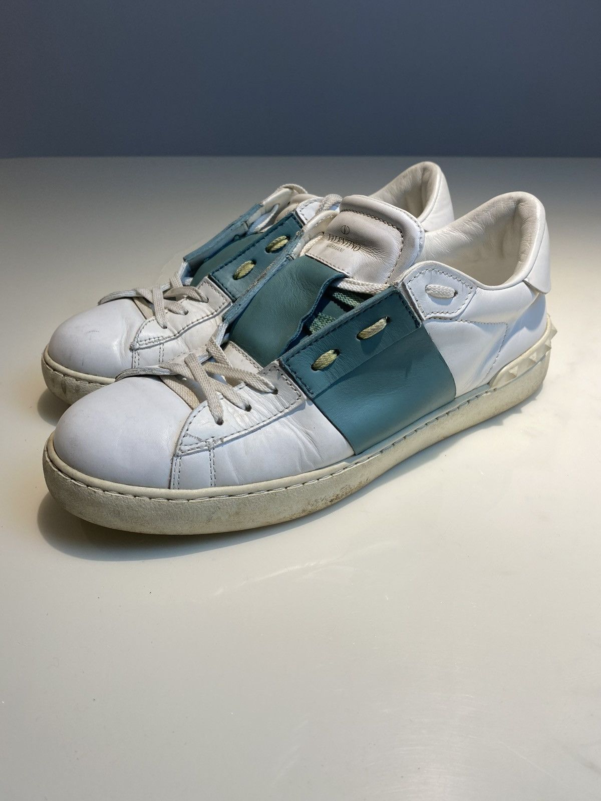 Valentino Valentino White Studs Laced Sneaker 43 Size US 10 / EU 43 - 1 Thumbnail