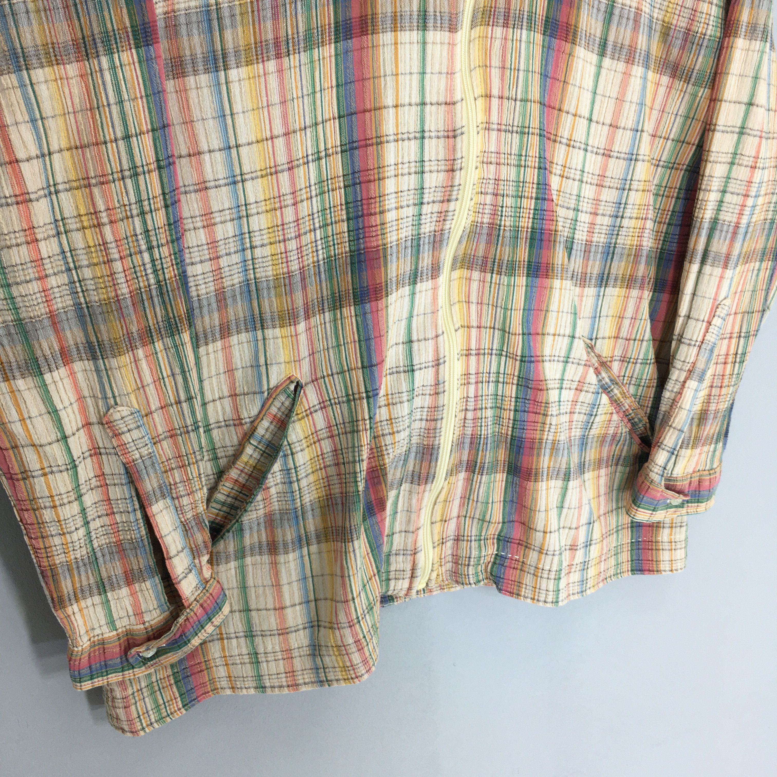 Givenchy × Vintage Vintage Givenchy Paris Checkered Cotton Jacket Medium Size US M / EU 48-50 / 2 - 4 Thumbnail