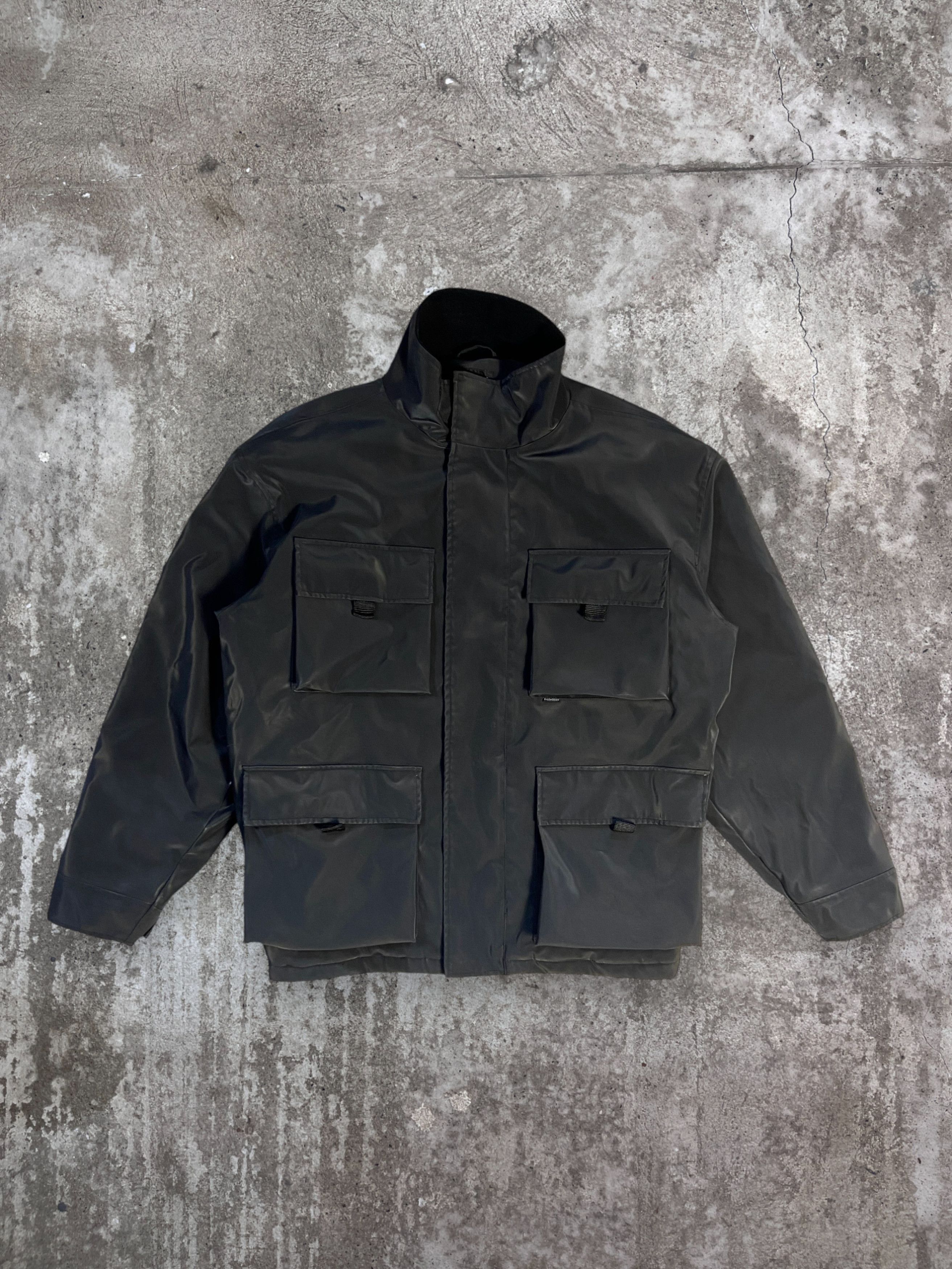 Other EISENEGGER MULTIPOCKET RUBBER SHIMMER RARE JACKET - № 2130 Size US L / EU 52-54 / 3 - 1 Thumbnail