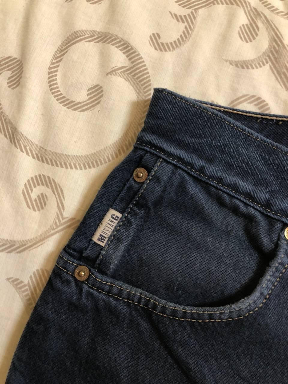 Mustang vintage MUSTANG Men's Jeans Distressed SunFaded Rare Y2K Size US 30 / EU 46 - 16 Thumbnail