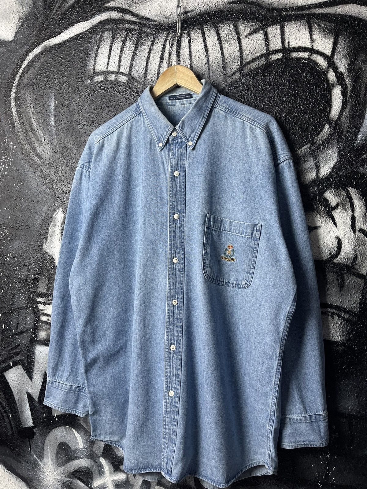 Chaps Ralph Lauren Vintage Ralph Lauren CHAPS Denim Shirt Button-Down Men’s XL Size US L / EU 52-54 / 3 - 1 Thumbnail