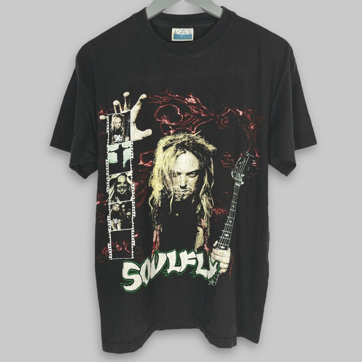 【00s】ソウルフライ WORLD SCUM 両面プリント バンドTシャツ L Vintage Soulfly T Shirt | Grailed