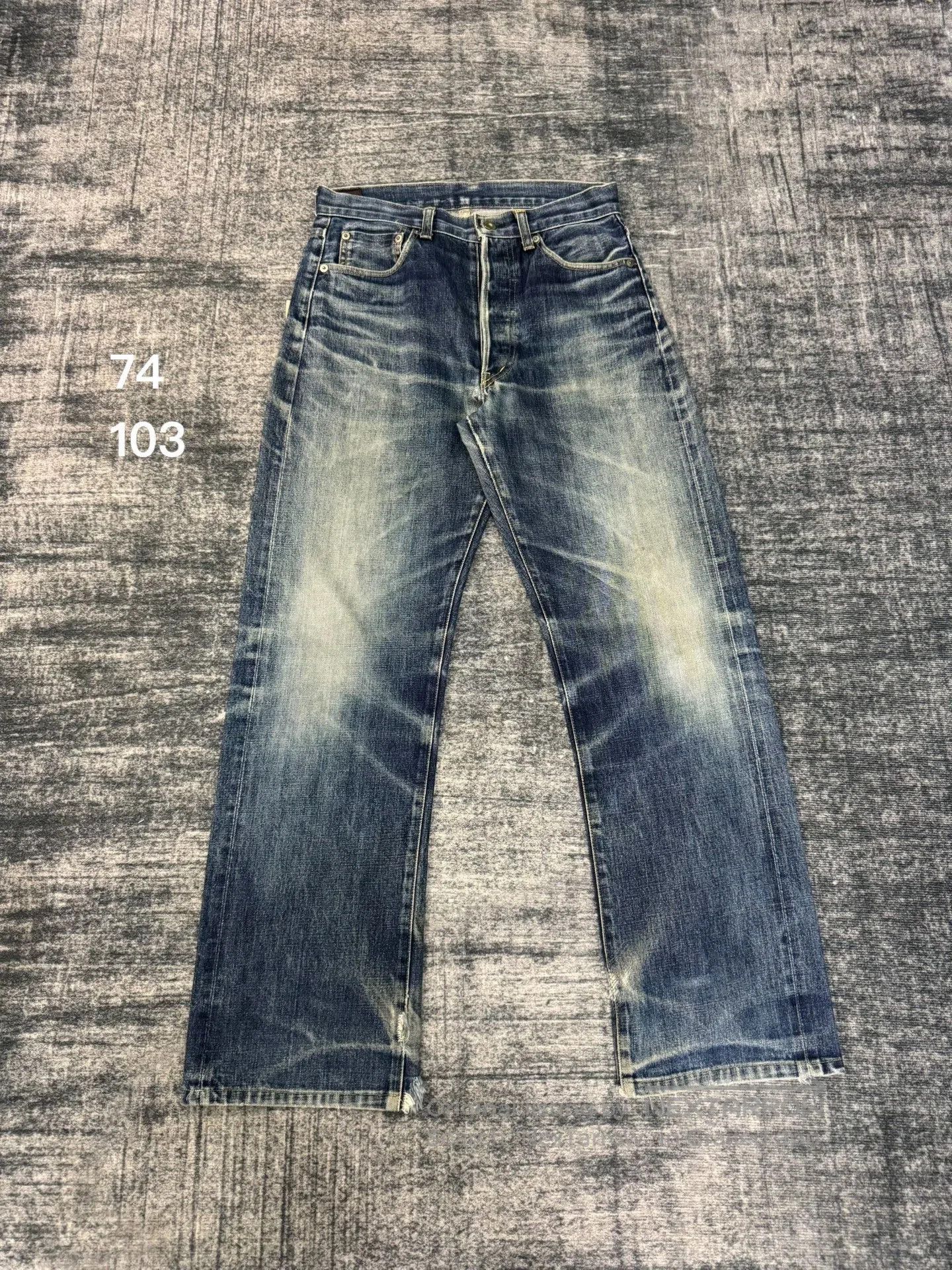 Vintage Vintage TAKO Japan Washed Retro Blue Jeans. Size US 29 - 1 Thumbnail