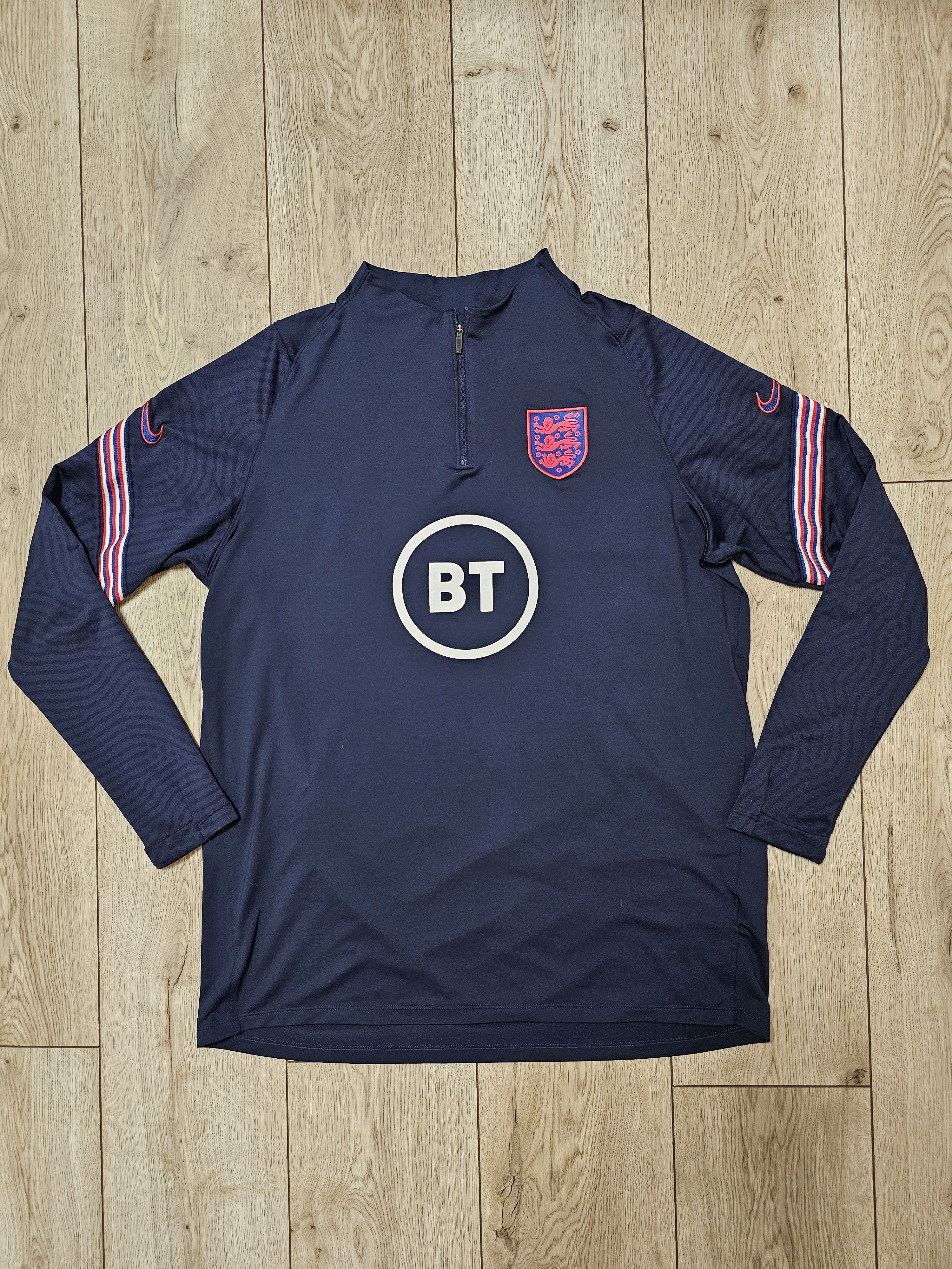 ENGLAND 2020 2021 FOOTBALL JACKET TOP SOCCER 1/3 ZIP