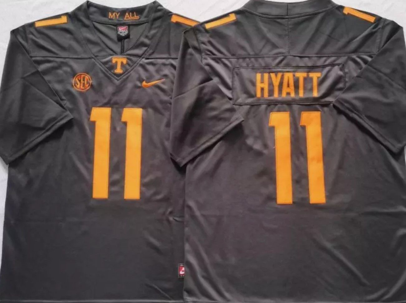 Other Jalin Hyatt Volunteers Men stitched Gray Jersey Size US XL / EU 56 / 4 - 2 Thumbnail
